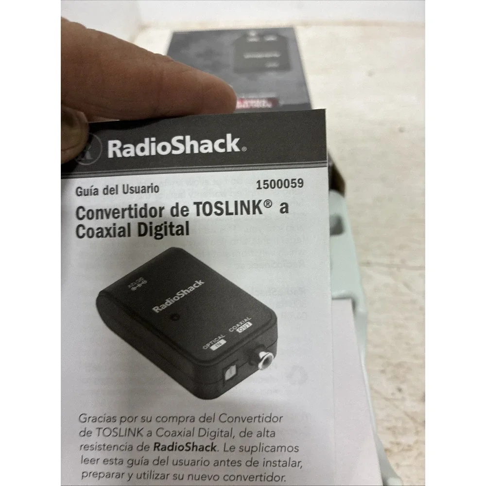 Genuine Radioshack (1142011) Easy To Connect Toslink To Digital Coax Converter